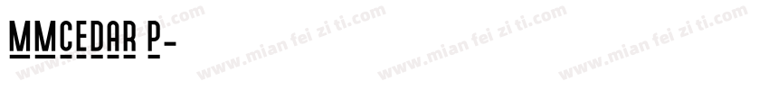 MMCedar P字体转换